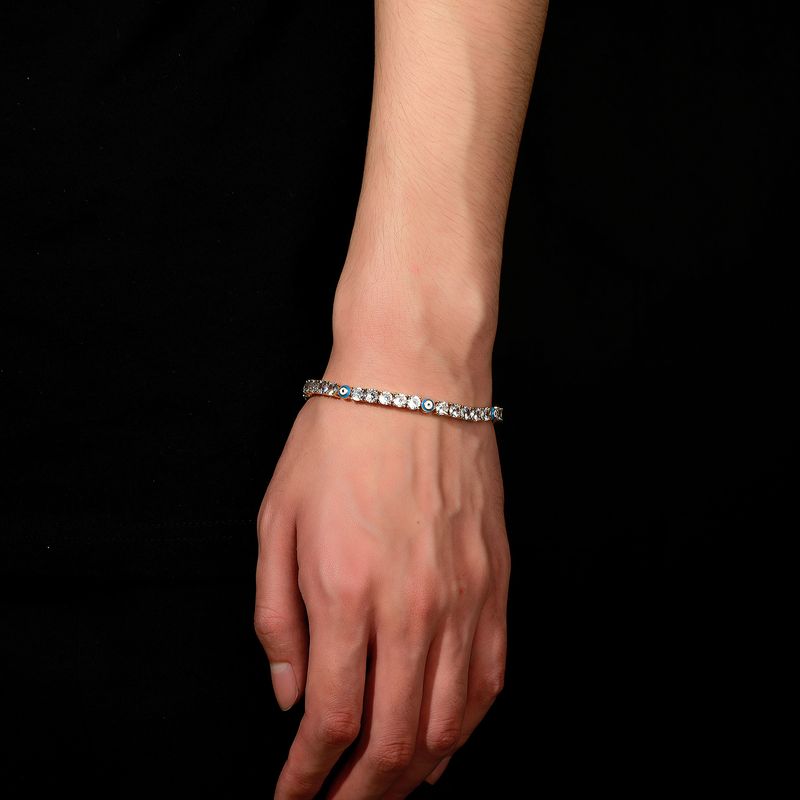 5mm Hip Hop Devil's Eye Zircon Tenniskette Volldiameter Bracelet Faarfbehalen Männer a Fraen Summer Accessoiren_voghion.com