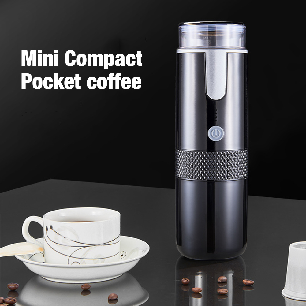 160ml Capacity Portable Car Espresso Coffee Maker Machine Capsule Coffee &amp; Coffee Powder_voghion.com
