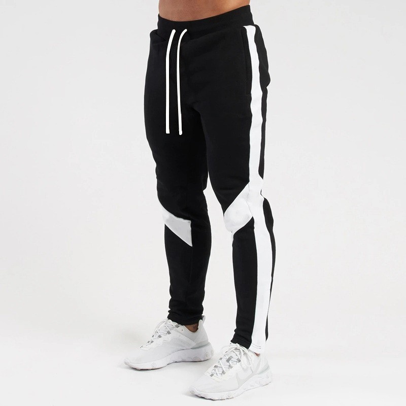 Pantalon décontracté de sport et de fitness pour hommes, nouvelle collection hiver 2024, couleurs assorties, pieds chauds en peluche