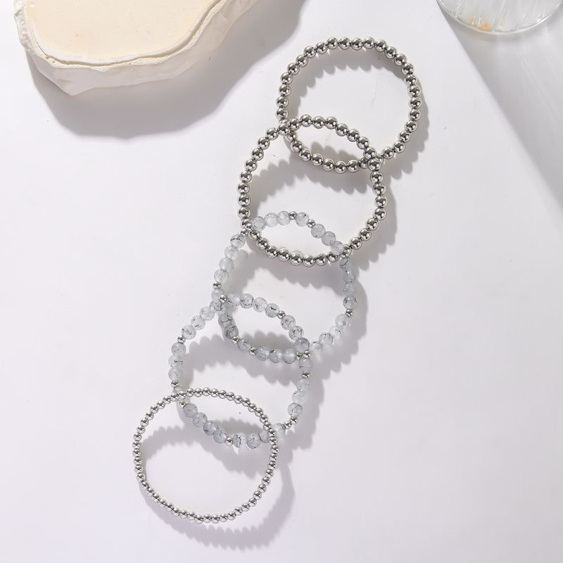 European American Cross-border Hot Sale Natural Stone Beaded Multi-layer Gold Sier Men's And Women's Hand-woven Bracelet_voghion.com