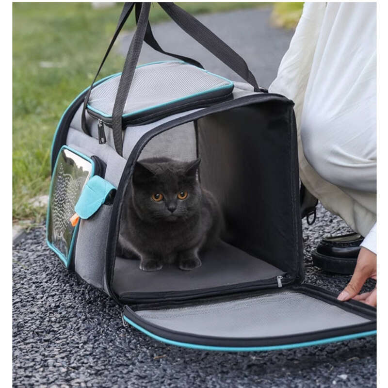 Geantă de transport manuală, spațiu mare, rucsac respirabil, geantă pentru animale de companie, pisică, câine_voghion.com