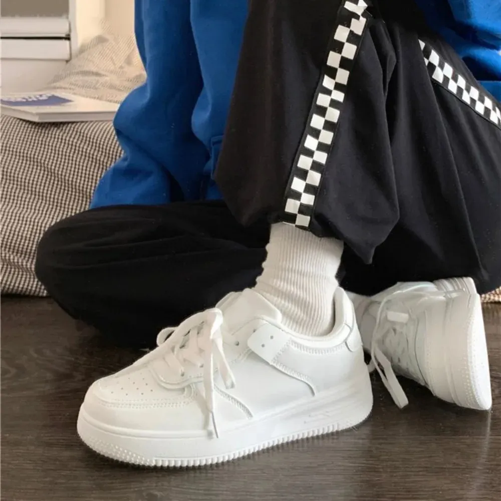 Tennis spring autumn sports board fashionable comfortable colorful and casual college style white shoes for women 241111_voghion.com