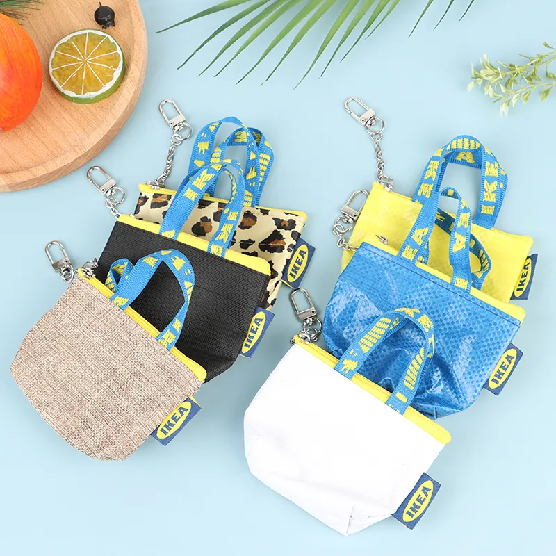Frauen Mode Geldbörse Mini Brieftasche Geld Beutel Schlüsselring Karte Halter Zip Tasche 1PC_voghion.com