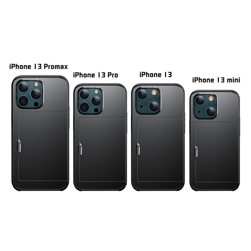 Hybrid Phone Case With Hidden Credit Card Holder For Iphone_voghion.com