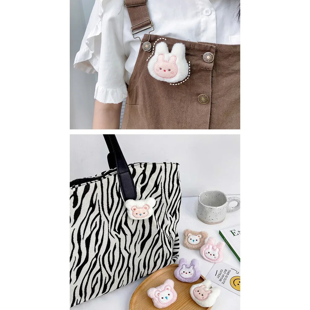 New plush brooch cute cartoon doll pendant girl's handbag jewelry DIY clothing accessories_voghion.com