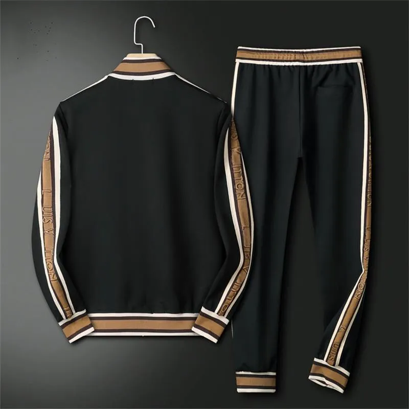 Set de două piese pentru bărbați, cardigan, hanorac, la modă de toamnă-iarnă, sport și agrement, nou_voghion.com