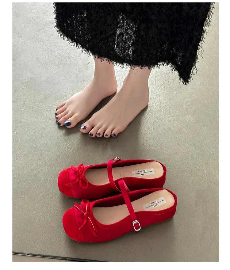 Frühling/Sommer Retro Candy Mary Einfache Ballerinas Damen atos Mujer 241111_voghion.com