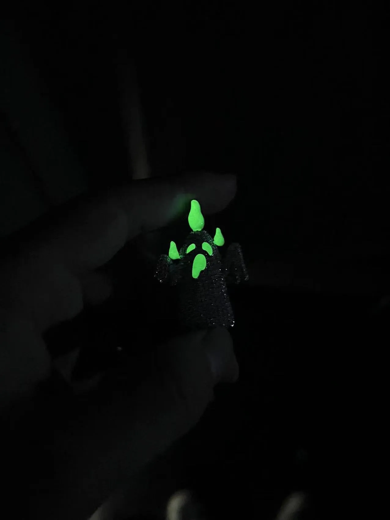 Hiphop Drip Oil Ghost ripatskaelakee, pimedas hele, täis blingiga tsirkoon, päris kullatud ehe_voghion.com