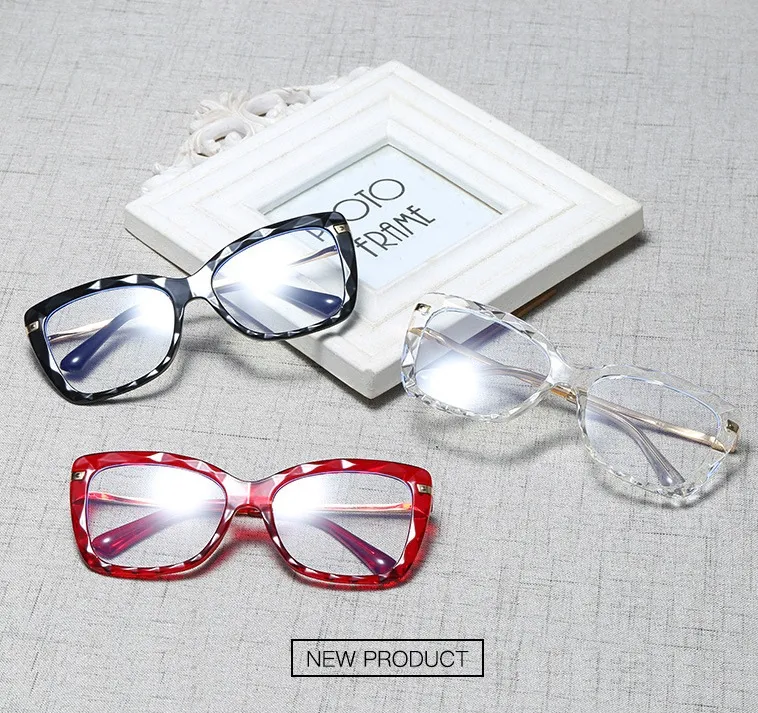 Sunglasses Female Reading Magnifying Glasses Transparent Square Frame Brand Designer Computer Anti-fatigue Presbyopia_voghion.com