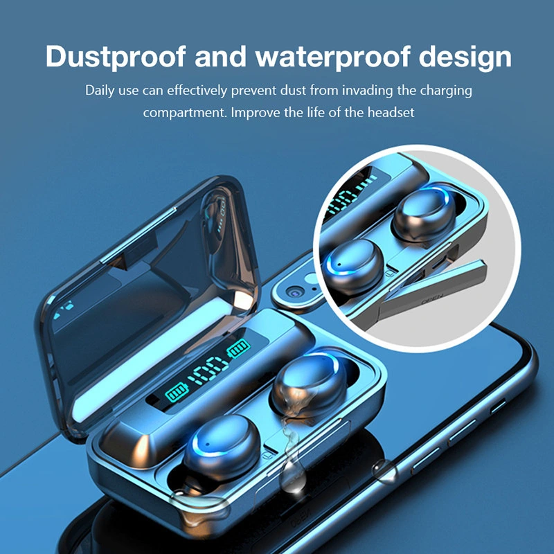 Richripple F9 Tws Bluetooth Earbuds Wireless Headphones With Mic_voghion.com