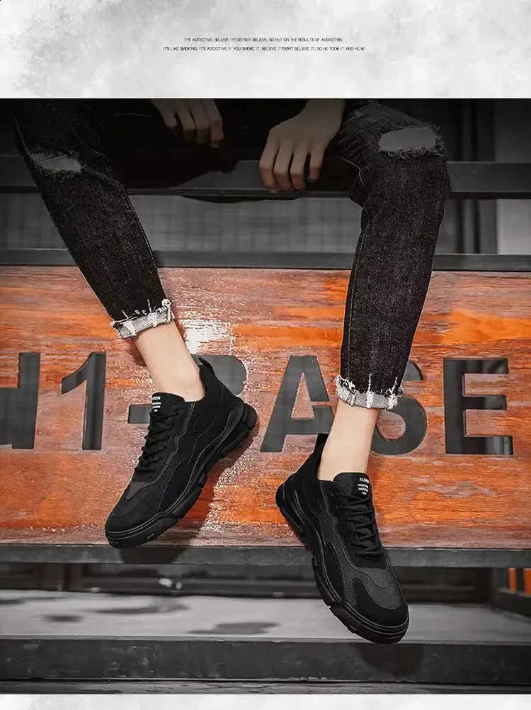Klimveiligheidsschoenen voor heren Mesh Ademend Buitensport Trend Lage schaatsschoen Heren Licht Antislip Platform_voghion.com