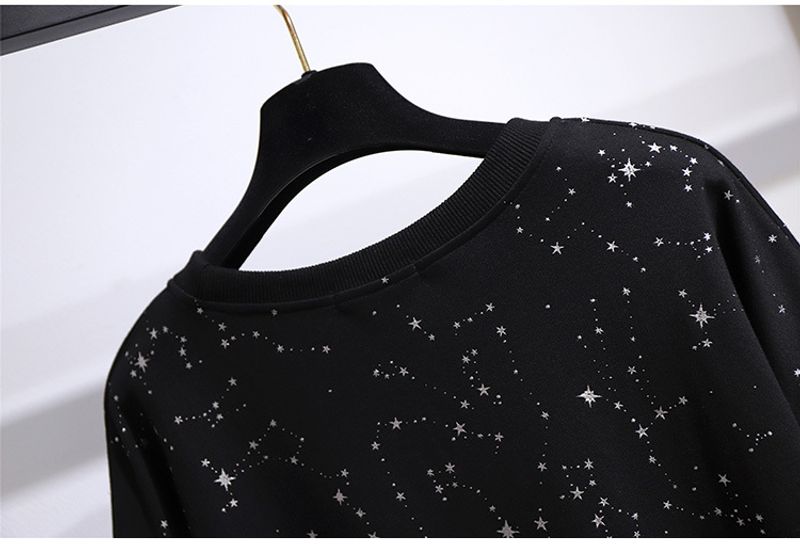 Women's round neck bf lazy style slimming sweatshirt_voghion.com