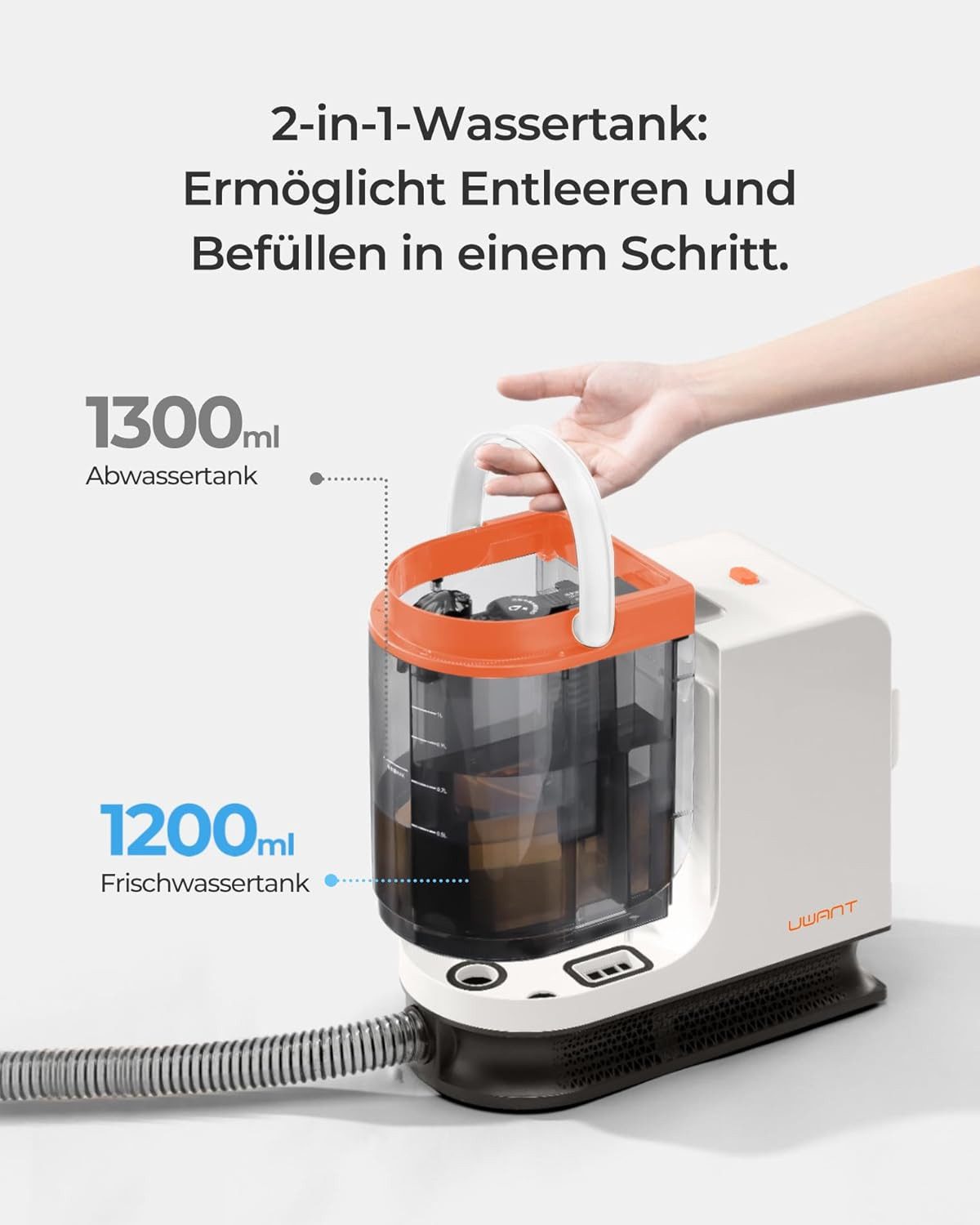 Wet/dry Vacuum Cleaner B200 SE,upholstery Cleaner,levitating Magnetic Motor Technology, Suitable For Cleaning Sofas,carpets, Mattresses, 12000Pa, 69db_voghion.com