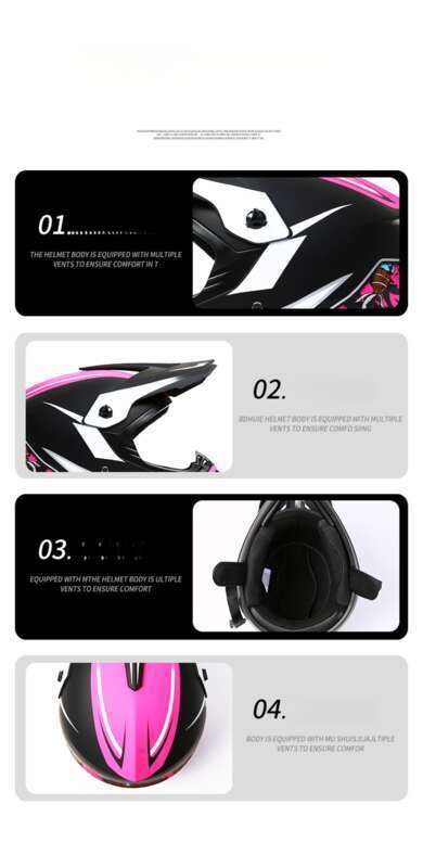 Casco da motocicletta Go Kart per adulti piccolo e leggero in ABS fuoristrada, casco da moto colorato_voghion.com
