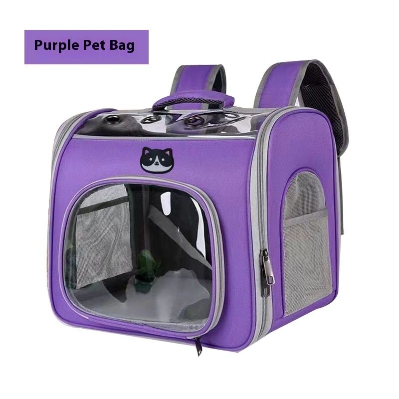 Haustiertasche Yeni einfarbige Günlük Trend Tragbare Hundetasche Büyük Kapazität Atmungsaktiver Katzenrucksack_voghion.com