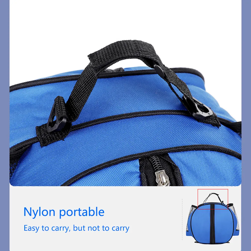 Outdoor Sports Shoulder Soccer Bags Training Equipment Storage Mesh Side Two-way Open Ball Bag Volleyball Basketball_voghion.com