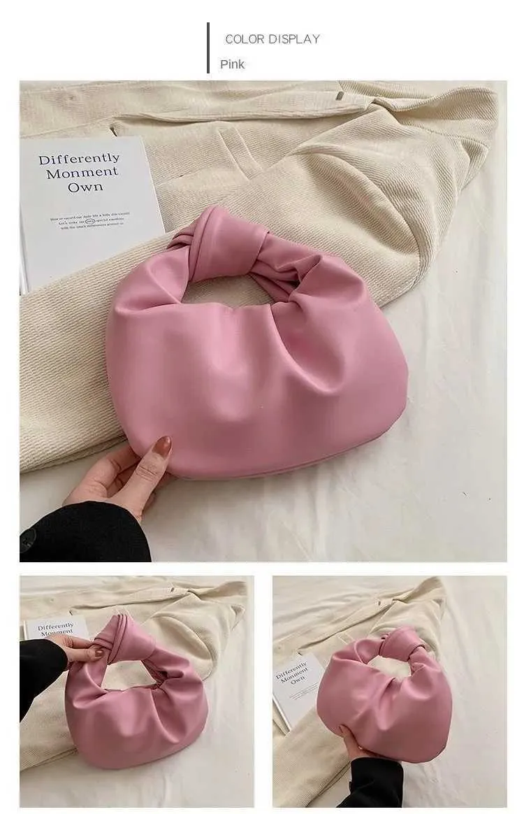 2024 INS Donna Piccola Borsa a Tracolla Festa Frizione Borsa a Tracolla Donna Pelle PU Borse a Tracolla Moda Increspato Crossbody_voghion.com