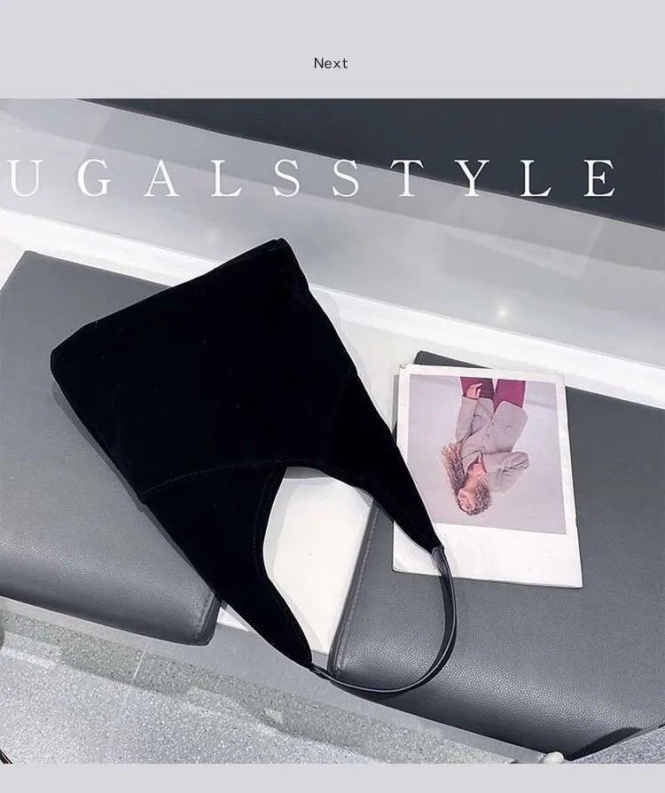Herbst Winter Veet Eimer Große Kapazität Mode Frauen Handtasche Dame Geldbörse Schulter Weibliche Casual Tote Tasche Achselhöhle_voghion.com