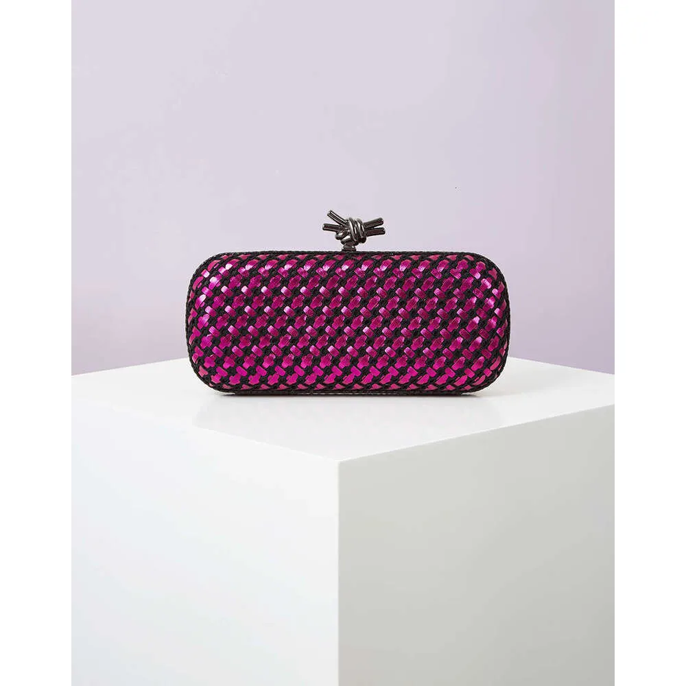 Gold Evening Clutch Bag For Women Leather And Bright E Woven Purse Elegant Ladies Metal Knot Party Handbag Bolsas_voghion.com