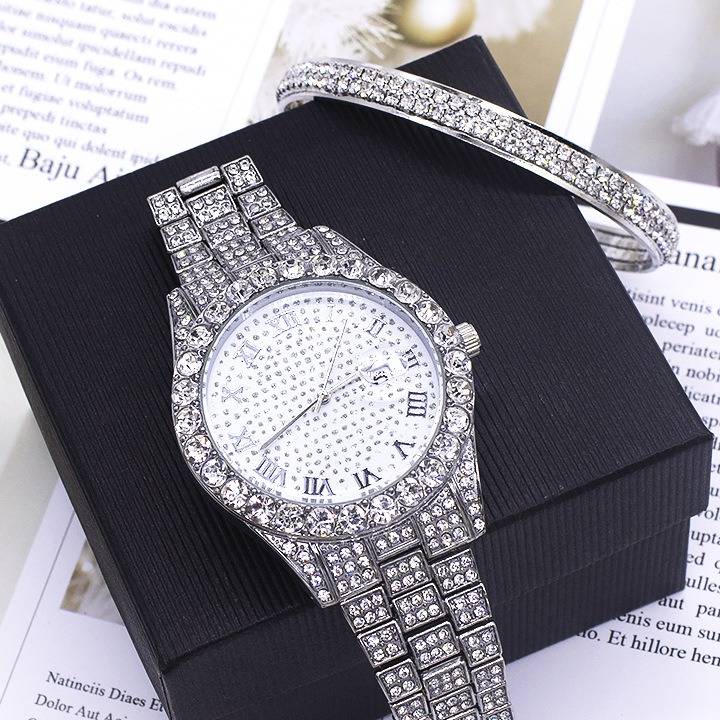 Elegant Women's Quartz Watch Set With Matching Bracelet Accessories_voghion.com