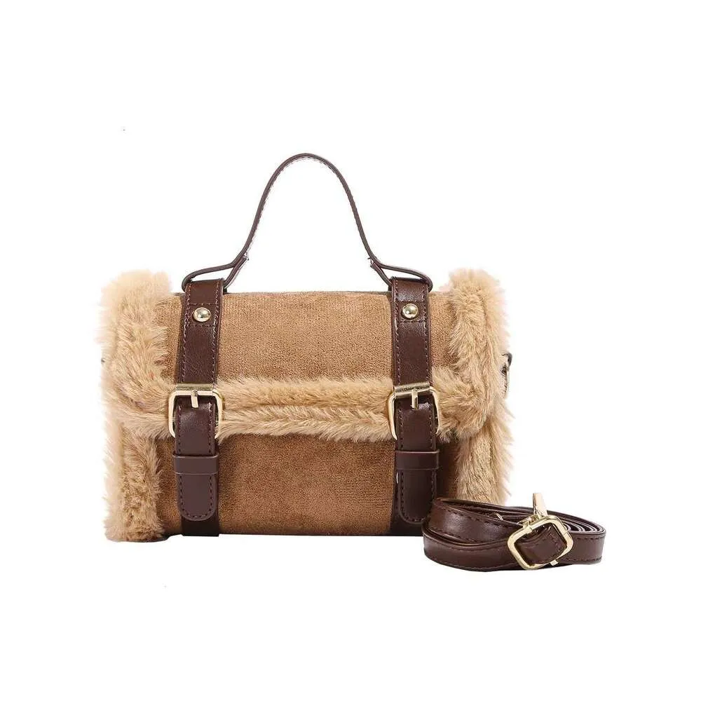 Autumn and Winter Shoulder for Women New Lamb Plush Suede Ladies Small Square Crossbody Bags Bolsas Para Mujeres_voghion.com
