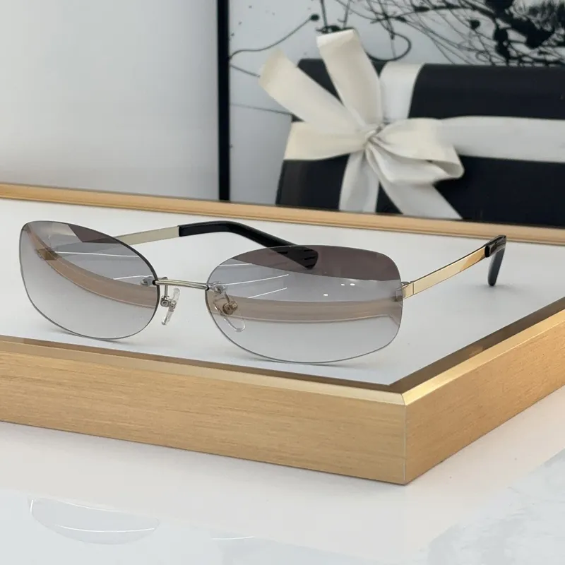 CH71560 Meistverkaufte Designer Polarisierte Modische Nylon Linsen Custom Vintage Retro Gold Sonnenbrille Randlose Metall_voghion.com