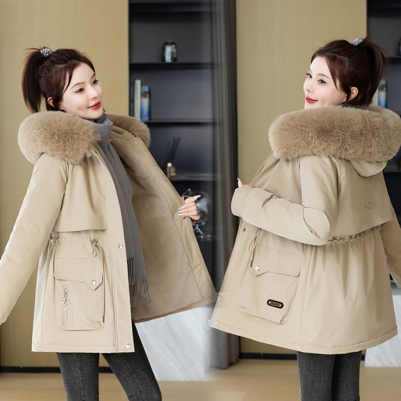 Women's Clothing Winter Parka Coat With Faux Fur Hood - Warm, Stylish & Versatile Outerwear​​