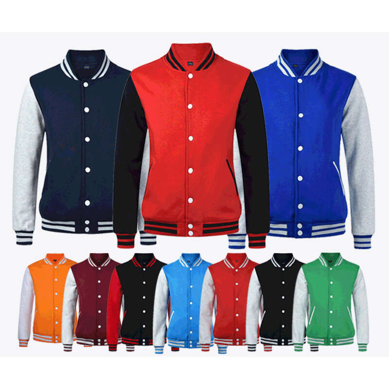 Thin And Thick Baseball Customized School Uniform Stand Collar Sweater For Team Wear Cardigan Jacket Embroidery_voghion.com