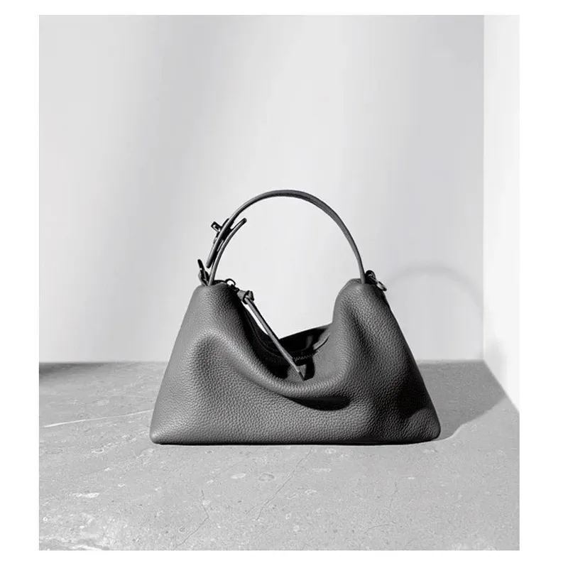 Classic Genuine Leather Women's Shoulder Bag Soft Cowhide Handbag_voghion.com