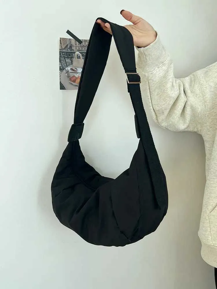 Crossbody Puszyste Płócienne Buty Duża Pojemność Casual Sportowa Torebka Damska Podróżna Szkoła Torba Listonoszka Y241109_voghion.com