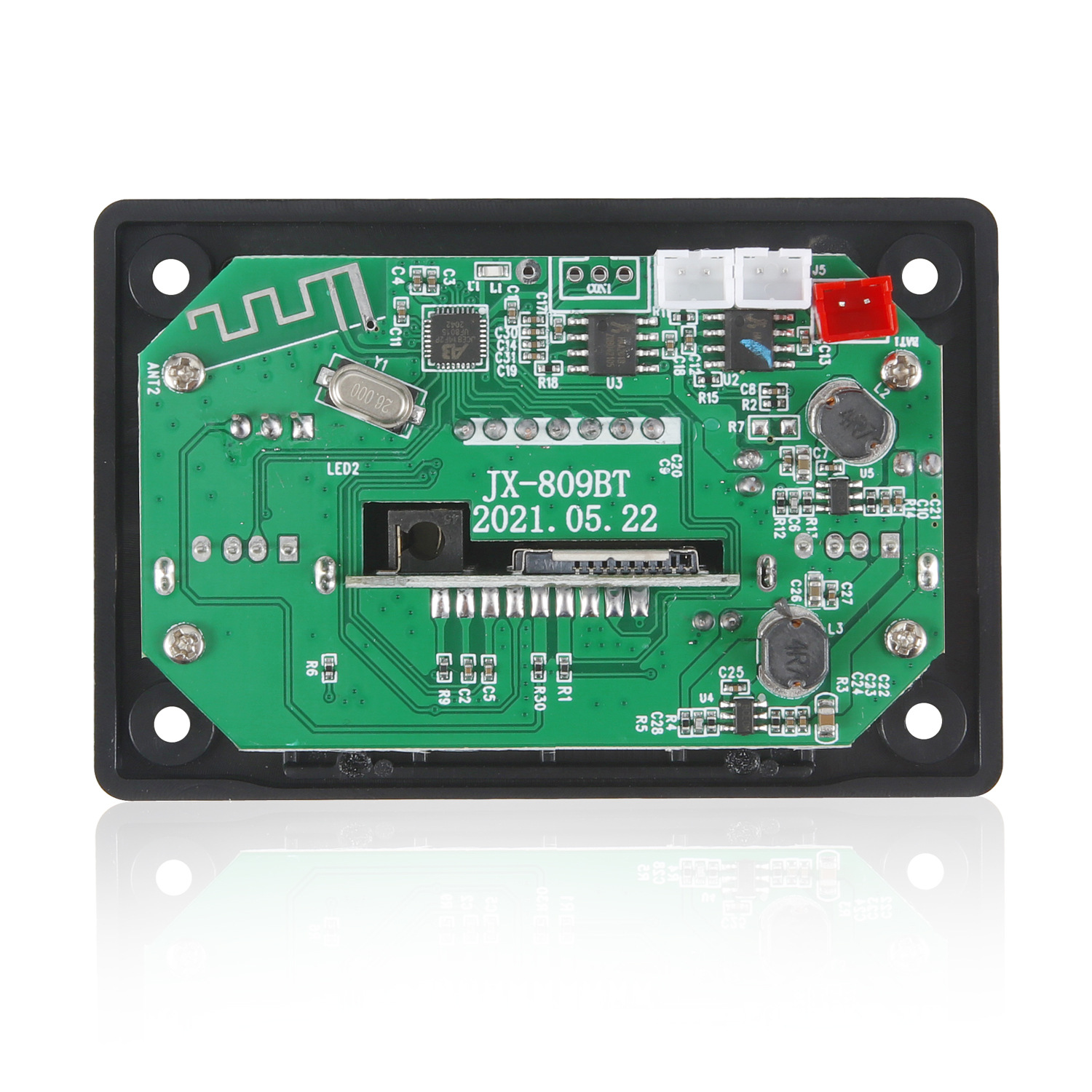 mp3 bluetooth  WMA WAV Decoder Board 12V Wireless Audio Module Color screen AUX  USB  TF FM Auto Accessories Audio Modification_voghion.com