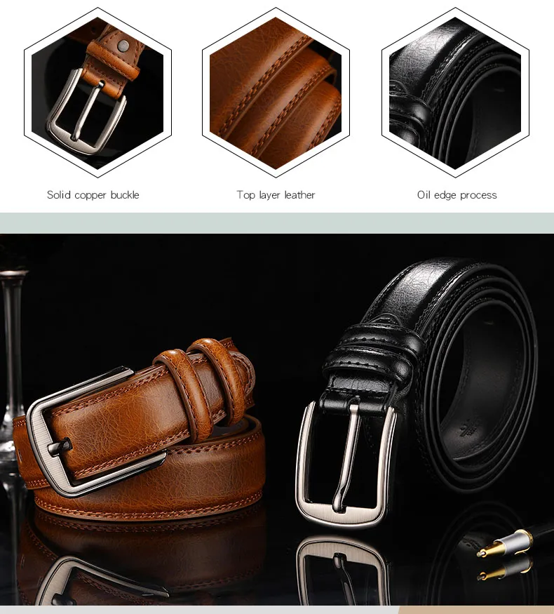Ceintures 1pc Deepeel 3.7 110-130cm Hommes 2ème Cuir de vachette Homme Designer Business Ceinture Artisanat pour adultes Jeans_voghion.com