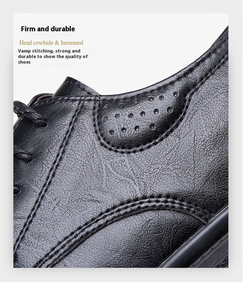 Tendenza autunno inverno in vera pelle, scarpe da lavoro e da tempo libero, edizione coreana, scarpe basse britanniche con testa grande_voghion.com