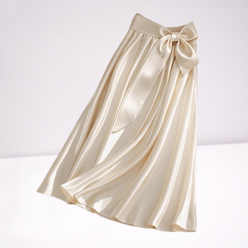 Vêtements pour femmes Costume de mode pour femmes été nouveau style français style mature unique nœud papillon jupe taille mince