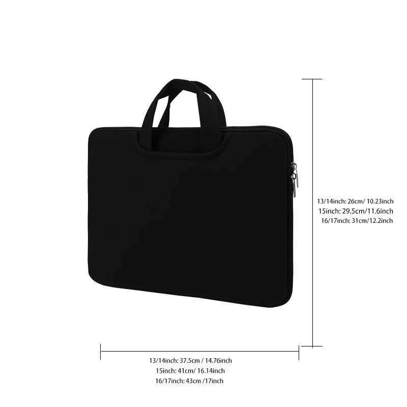 Geantă de 16 și 17 inch cu buzunarul frontal, poate ține mouse-ul Power, spațiu mare, geantă de mână pentru laptop, ușoară, Handba24111_voghion.com