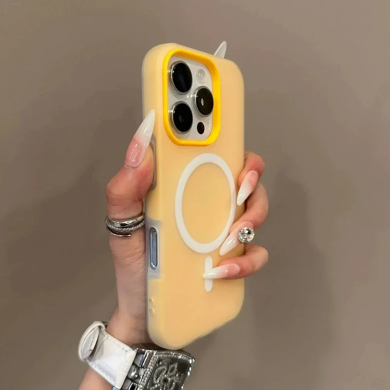 Magnetic Phone Case For Iphone With Magsafe Wireless Charging_voghion.com