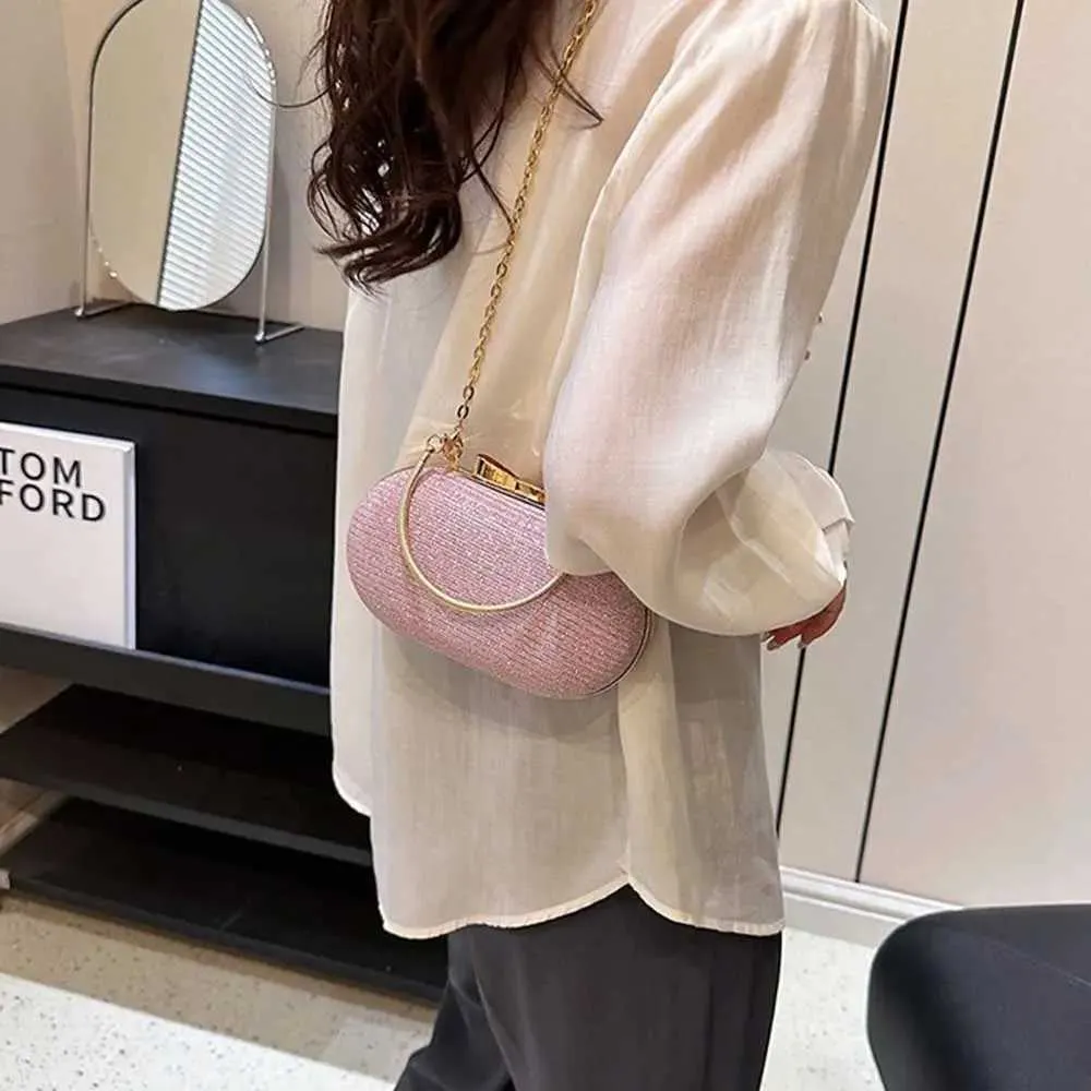 Geantă de seară pentru femei, geantă de mână strălucitoare în formă de inimă, geantă de umăr metalică cu lanț la modă, geantă crossbody pentru femei, purseC241218_voghion.com