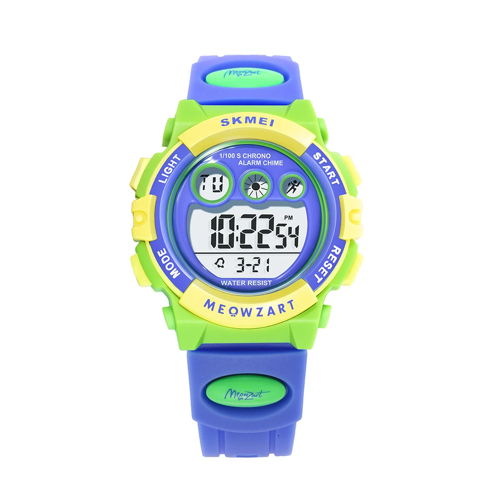 Montre de sport numérique pour enfant étanche avec éclairage_voghion.com