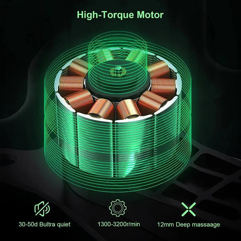 8-Head Massage Gun - Soreness Relief_voghion.com