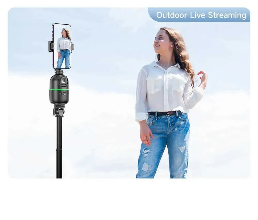 Stabilizers AXNEN P03 Stabilizer Mobile Phone AI 360 Follow Selfie Stand Face Tracking Desktop Gimbal For Cellphone And_voghion.com