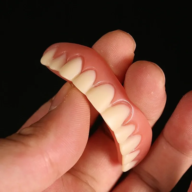 Σιδεράκια Smile Teeth Κάτω και Άνω Όψεις Silica Gel Ψεύτικη Αφαιρούμενη Οδοντοστοιχία Στοματική Φροντίδα Οδοντιατρική 240731_voghion.com