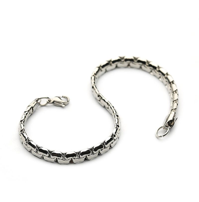 Modern Simple Classic Style Solid Color 304 Stainless Steel Bracelets In Bulk_voghion.com