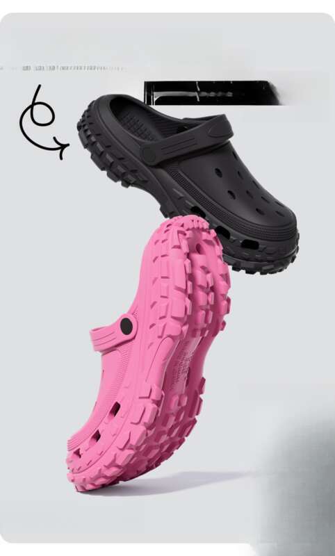 Scarpe da spiaggia con fondo spesso da uomo 2025, con un senso di merda e sensazione di buco, antiscivolo all'esterno, anti-odore_voghion.com
