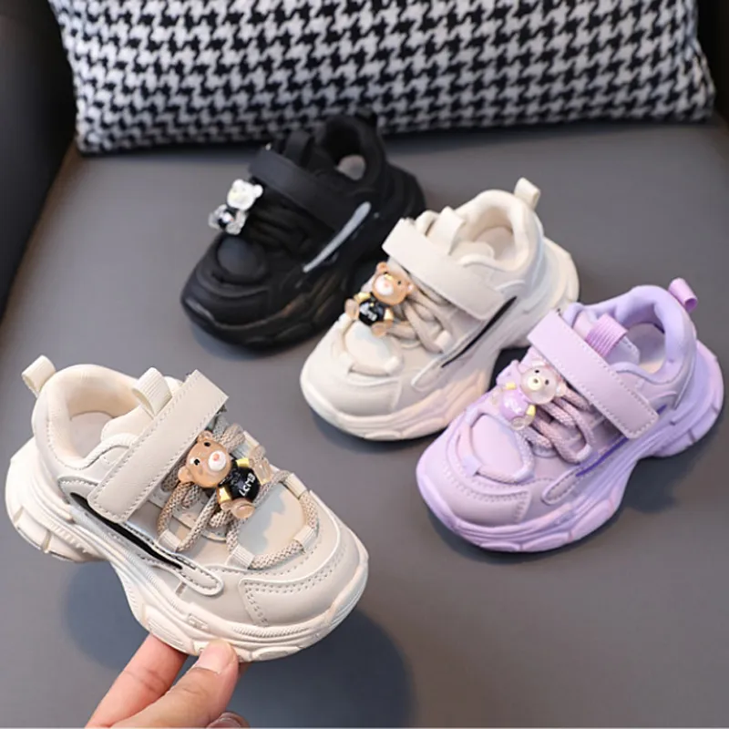 pour garçons filles sport nouveau 2025 dessin animé ours enfants Happysteps loisirs doux enfants baskets antidérapant mignon bébé tout-petit_voghion.com