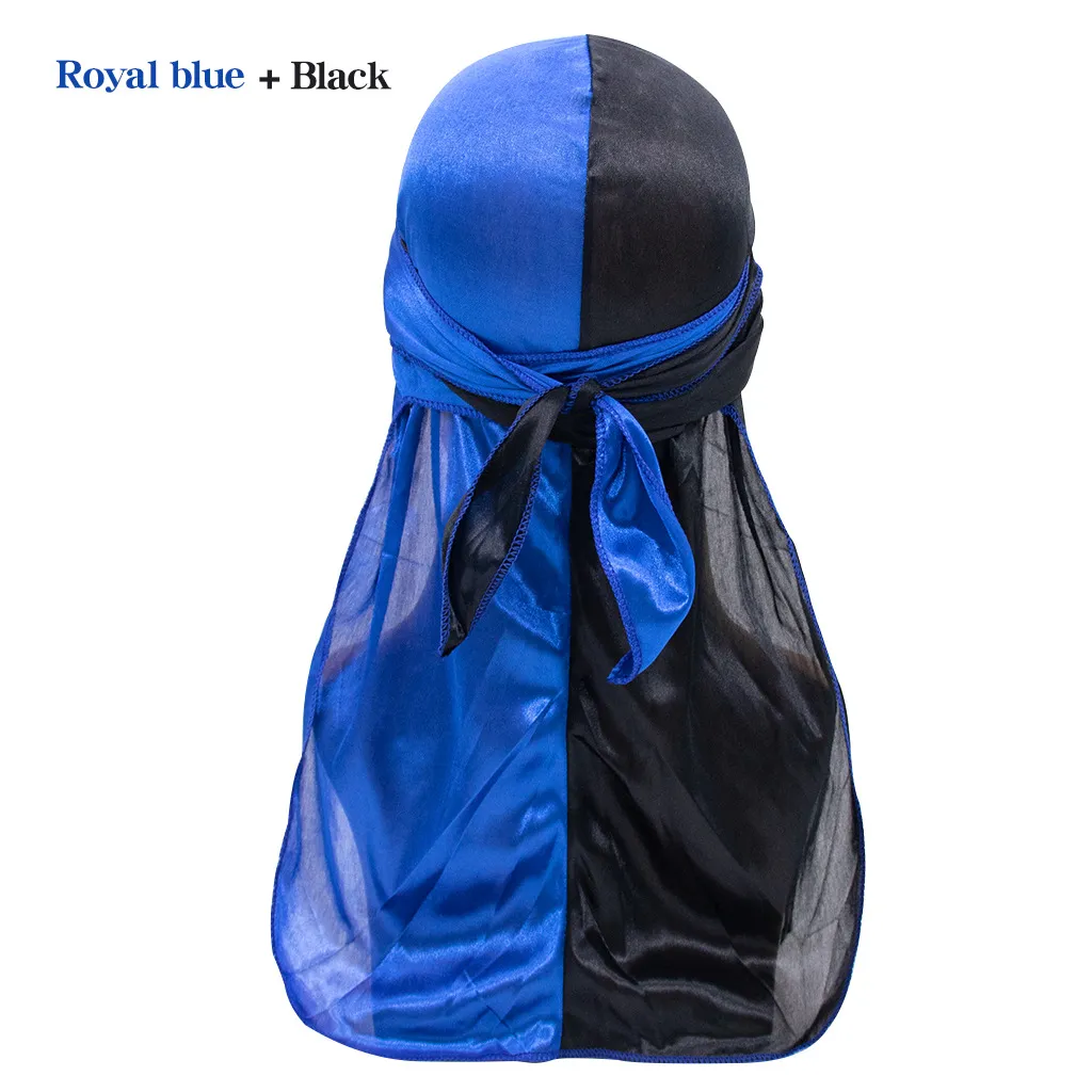 Pirate Cap Long Tail Headwraps for Men and Women Silky Durag Hip Hop Rapper Doo Rag Sleep Hat Bandana Hombre_voghion.com
