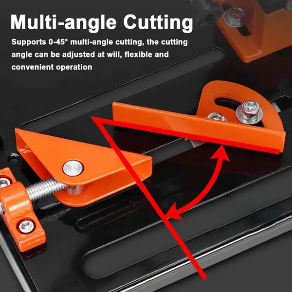 Modifizierte Winkelschleiferhalterung aus Aluminiumlegierung, Winkelschleifer-Basis für 125-mm-Winkelschleifer_voghion.com