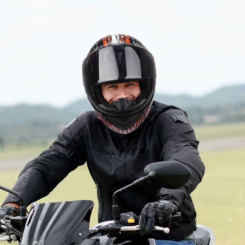 Motorcycle Racing Motocross Helmets Full Face Helmet Flip Up Moto Adult Motorbike Street Touring Riding Casco Cte_voghion.com