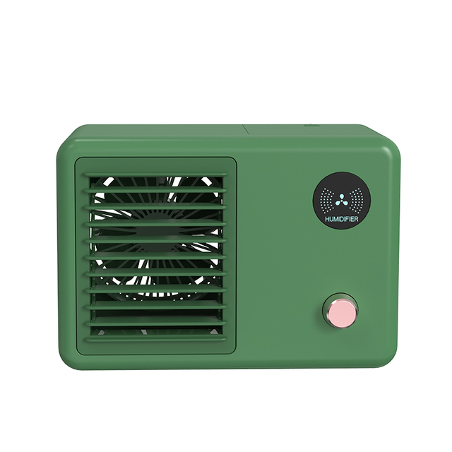 Kodukontori lauaarvuti USB laetav elektriline veepihusti udu jahutusventilaator 3 käiguga reguleeritav minikliima õhuniisutaja ventilaator_voghion.com