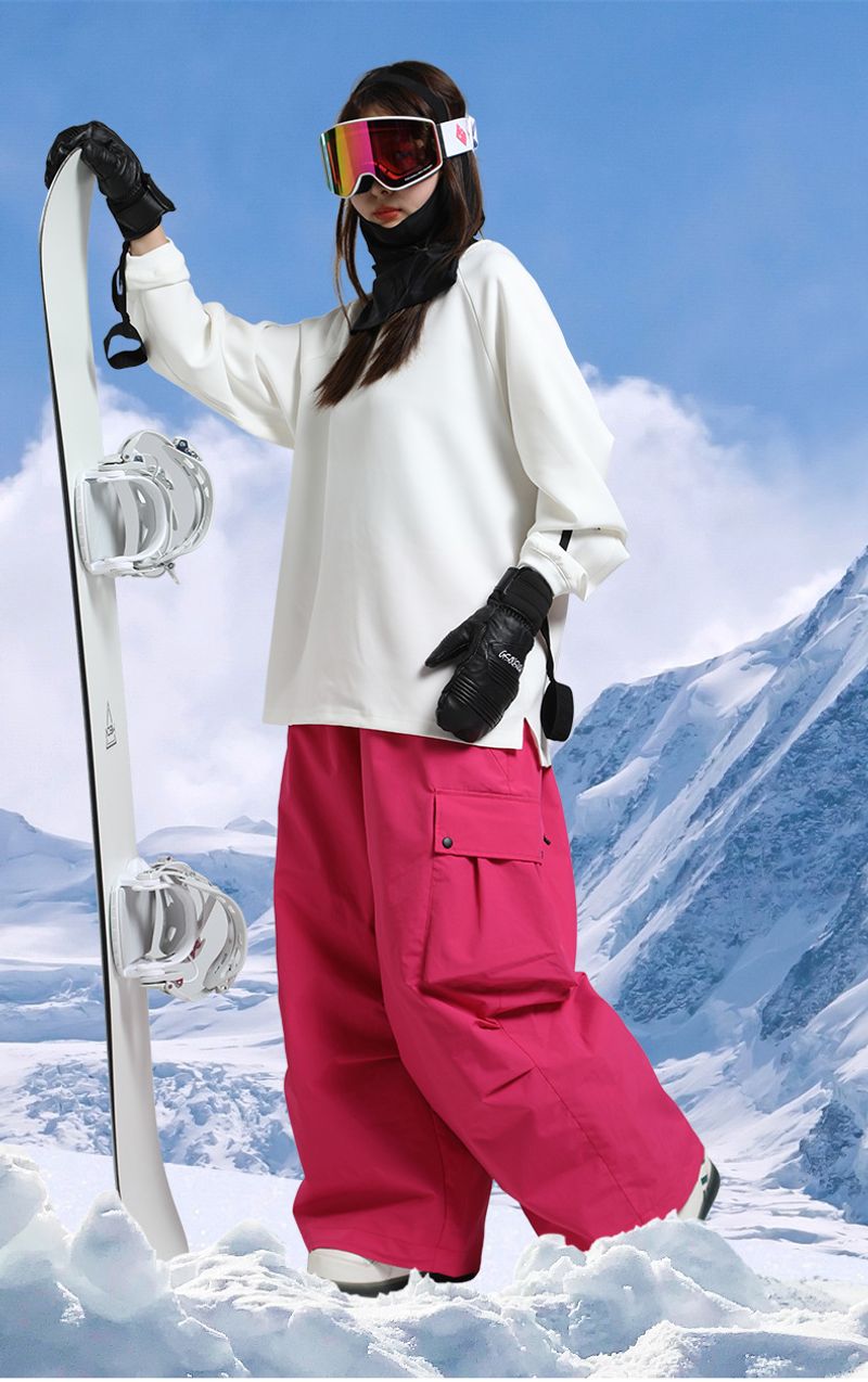 Neue winter im freien lose taille schutz ski frauen wasserdichte warme Amerikanischen professionelle snowboard hosen männer_voghion.com