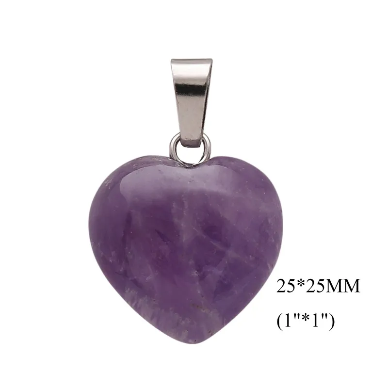 Collane con ciondolo in ottone con cuore di cristallo in pietra intagliata, collana con ciondolo fatto a mano con catena in cordino PU_voghion.com